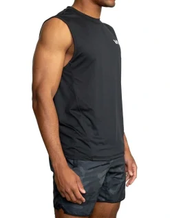 RVCA Sport Vent Muscle Tank Top Black -Coats Sales Store 915226480 4 720x928
