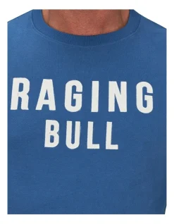 Raging Bull Applique Crew Neck Sweat In Blue 10 Raging Bull Applique Crew Neck Sweat In Blue -Coats Sales Store 915451930 4 720x928