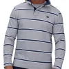 Raging Bull Stripe Pigment Dye 1/4 Zip Sweat In Grey