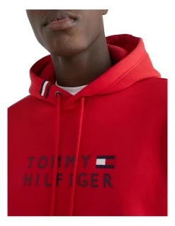 Tommy Hilfiger Centre Graphic Hoody In Red -Coats Sales Store 916830010 4 720x928