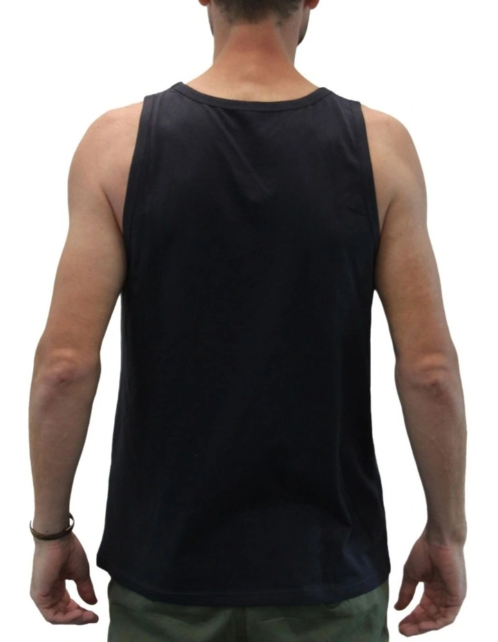The Road Organic Cotton And Fairtrade Mens Singlet In Dark Navy 4 The Road Organic Cotton And Fairtrade Mens Singlet In Dark Navy - Image 2