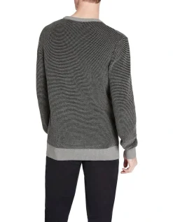 Marcs Sebastian Crew Neck Knit In Grey/Black 8 Marcs Sebastian Crew Neck Knit In Grey/Black -Coats Sales Store 917284690 3 720x928