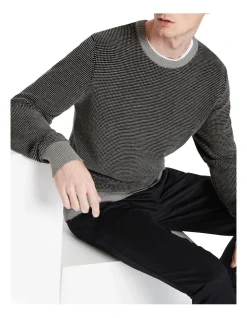 Marcs Sebastian Crew Neck Knit In Grey/Black 9 Marcs Sebastian Crew Neck Knit In Grey/Black -Coats Sales Store 917284690 4 720x928