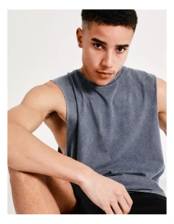 Kenji Balboa Muscle Tank In Navy -Coats Sales Store 918080650 7 720x928