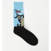 Kenji 1 Pair Gorilla Crew Length Socks In Blue/Black 2 Kenji 1 Pair Gorilla Crew Length Socks In Blue/Black -Coats Sales Store 922015000 1 720x928