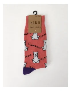 Kenji 1 Pair Llmaste Crew Length Socks In Red -Coats Sales Store 922015720 3 720x928