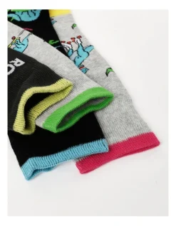 Kenji 4 Pair Pack Crew Socks In Dino Designs -Coats Sales Store 922016800 2 720x928