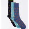 Blaq TP Sealife Cotton Socks 3 Pack In Blue 1 Blaq TP Sealife Cotton Socks 3 Pack In Blue -Coats Sales Store 922058020 1 720x928