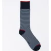 Blaq TP Fine Stripe Bamboo Socks In Navy -Coats Sales Store 922058470 1 720x928