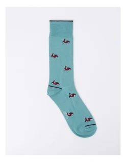 Blaq TP Scooter Bamboo Socks In Blue