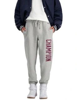 Champion Reverse Weave Collegiate Heritage Jogger In Oxford Heather