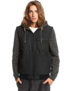 Quiksilver Kasslow Zip-Up Hooded Jacket Black
