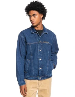 Quiksilver Quik Turn On The Juice Denim Jacket Vintage Indigo