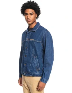 Quiksilver Quik Turn On The Juice Denim Jacket Vintage Indigo -Coats Sales Store 923865400 3 720x928