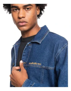 Quiksilver Quik Turn On The Juice Denim Jacket Vintage Indigo -Coats Sales Store 923865400 5 720x928