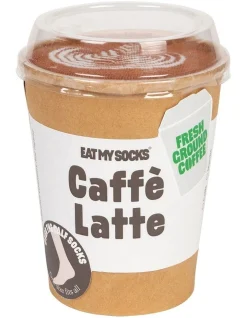 Eat My Socks Caffe Latte Socks In Brown