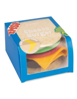 Eat My Socks Cheeseburger Socks In Multi
