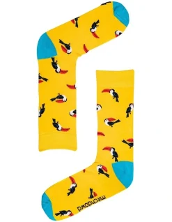 Mitch Dowd Golden Toucan Bamboo Crew Socks