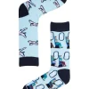 Mitch Dowd Aeroplane Cotton Crew Odd Socks In Blue -Coats Sales Store 925832890 1 720x928
