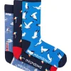 Mitch Dowd Cotton Seaside Mens Socks 3 Pack Gift Box In Multi -Coats Sales Store 925833520 1 720x928