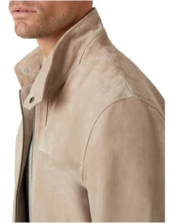 MJ Bale Connery Suede Aviator Jacket In Sand -Coats Sales Store 927880480 3 720x928