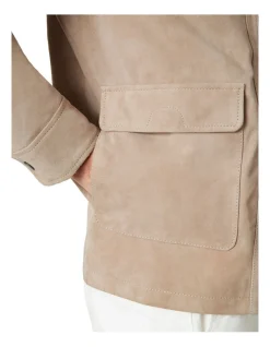 MJ Bale Connery Suede Aviator Jacket In Sand -Coats Sales Store 927880480 4 720x928