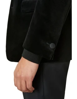 MJ Bale Matera Velvet Jacket In Black -Coats Sales Store 927883810 927862570 4 720x928