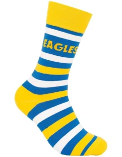 Foot-ies West Coast Eagles Heritage Stripe 2 Pack Cotton Socks In Blue -Coats Sales Store 928578790 3 720x928