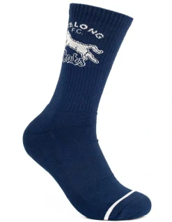 Foot-ies Geelong Cats Heritage Sneaker Socks 2 Pack Cotton In Navy/White -Coats Sales Store 928579150 4 720x928