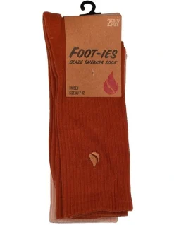 Foot-ies Blaze Sneaker Socks 2 Pack In Red -Coats Sales Store 928580050 3 720x928