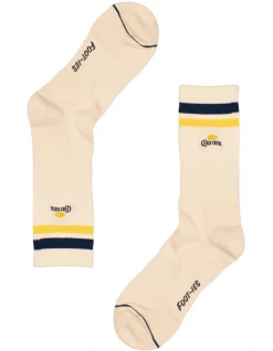 Foot-ies Retro Corona Sneaker Socks 2 Pack In Cream 11 Foot-ies Retro Corona Sneaker Socks 2 Pack In Cream -Coats Sales Store 928580770 4 720x928