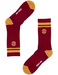 Foot-ies Carlton Draught Sneaker Socks 2 Pack In Cream/Maroon -Coats Sales Store 928581040 4 720x928