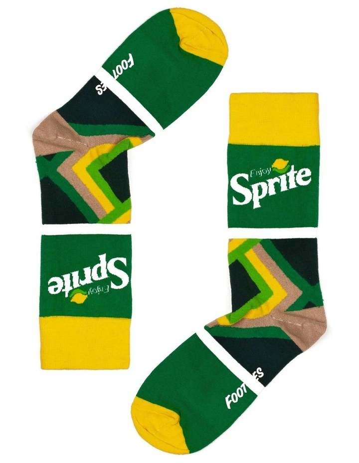 Coke Sprite Socks 2 Pack In Green 4 Coke Sprite Socks 2 Pack In Green - Image 2