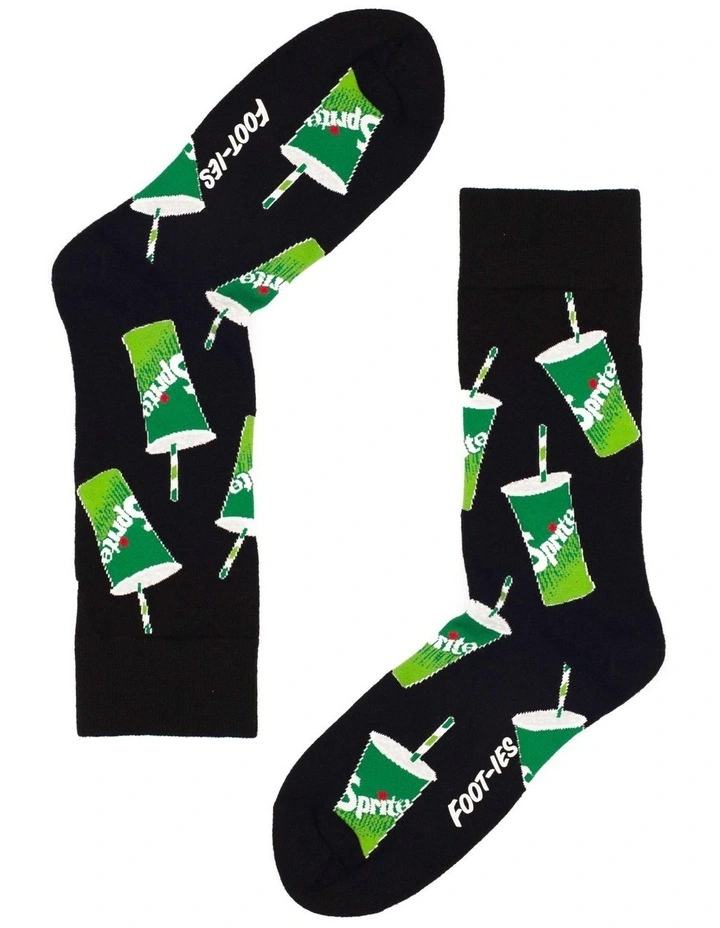 Coke Sprite Socks 2 Pack In Green 5 Coke Sprite Socks 2 Pack In Green - Image 3