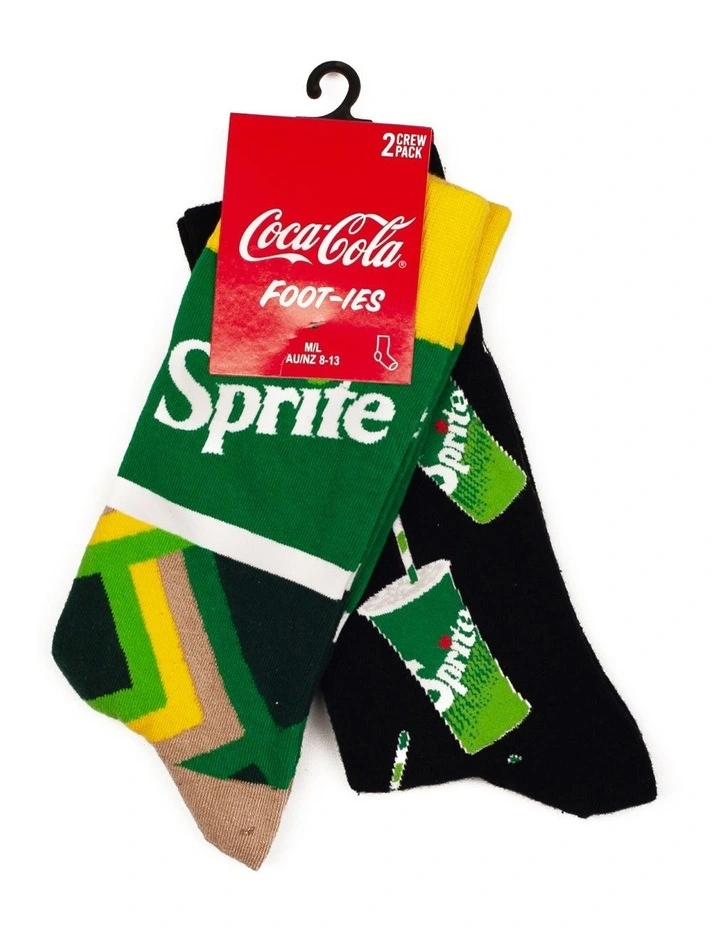 Coke Sprite Socks 2 Pack In Green 6 Coke Sprite Socks 2 Pack In Green - Image 4