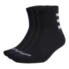 ADIDAS Half-Cushioned 3-Stripes Quarter Socks 3 Pairs In Black