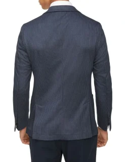 Calvin Klein Stripe Knit Blazer In Navy 8 Calvin Klein Stripe Knit Blazer In Navy -Coats Sales Store 928885600 3 720x928