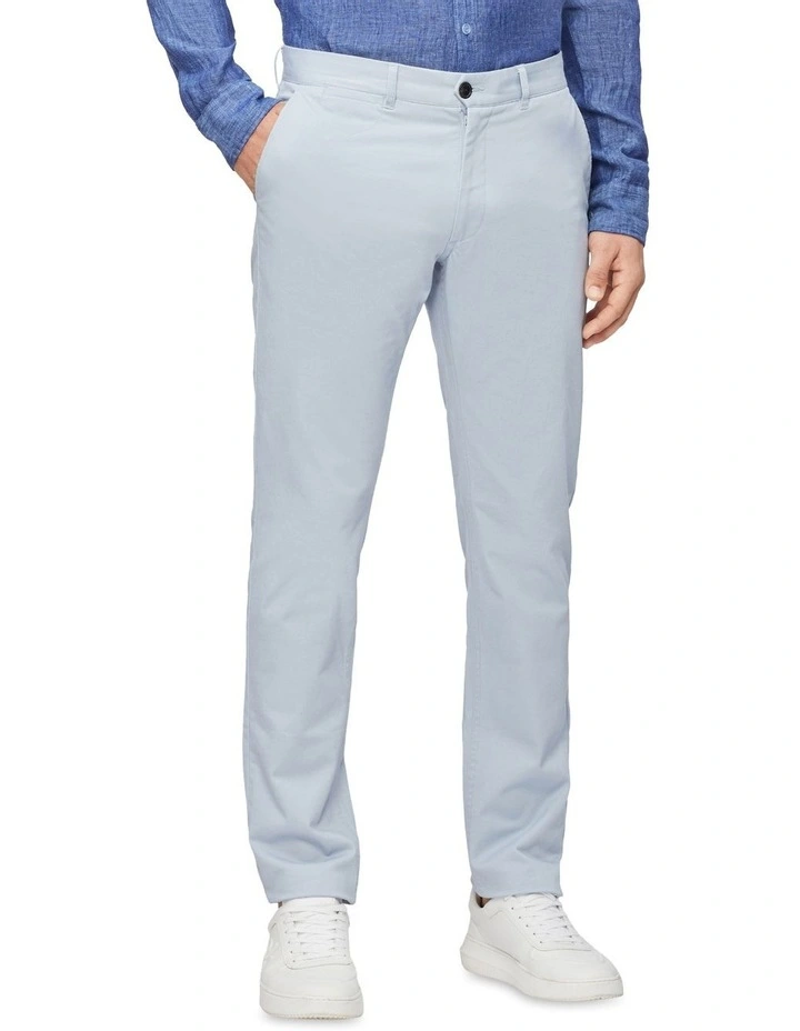 Calvin Klein Sateen Stretch Chino Pant In Blue 3 Calvin Klein Sateen Stretch Chino Pant In Blue