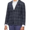 Van Heusen Black Label Large Window Pane Blazer In Navy 2 Van Heusen Black Label Large Window Pane Blazer In Navy -Coats Sales Store 929034820 1 720x928