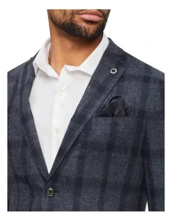 Van Heusen Black Label Large Window Pane Blazer In Navy 8 Van Heusen Black Label Large Window Pane Blazer In Navy -Coats Sales Store 929034820 3 720x928