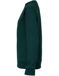 Bucks Casual Todd Crew Neck In Deep Green -Coats Sales Store 929268820 6 720x928