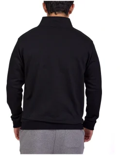 Bucks Casual Todd Half Zip In Black -Coats Sales Store 929269270 2 720x928