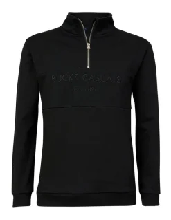 Bucks Casual Todd Half Zip In Black -Coats Sales Store 929269270 4 720x928