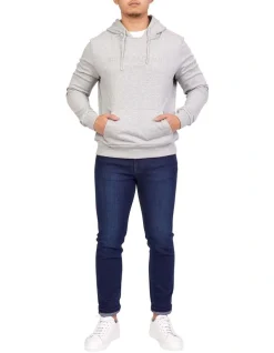 Bucks Casual Todd Hoody In Grey Melange