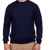 Henry Sartorial Merino Crew Neck In Navy -Coats Sales Store 929271250 1 720x928
