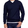Henry Sartorial Merino V-Neck In Navy -Coats Sales Store 929271430 1 720x928
