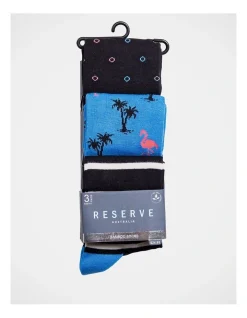 Reserve 3 Pack Bamboo Fashion Socks Flamingo's In Black -Coats Sales Store 929319310 5 1 720x928