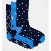 Reserve 3 Pack Bamboo Fashion Socks Palms In Blue -Coats Sales Store 929319580 1 1 720x928