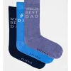 Reserve Best Dad Ever Socks 3 Pack Gift Box In Blue Multi -Coats Sales Store 929319670 1 1 720x928
