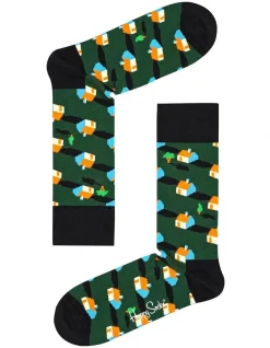 Happy Socks Neighbours Socks In Green